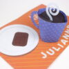 Blue Coffee Cup Pop Up Birthday Card Personalised