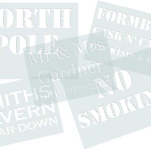 Custom Stencil – A3 Landscape Mylar Stencils With Personalised Text