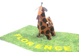 Giraffe Pop Up Card