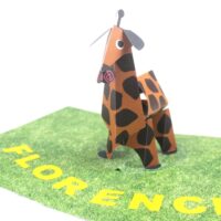 Giraffe Pop Up Card