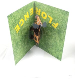 Giraffe Pop Up Card