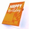 Orange Crane Pop Up Birthday Card Personalised