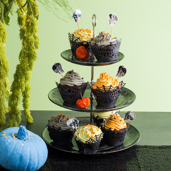 Halloween Spiders Web Cupcake Wrappers