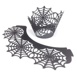 Halloween Spiders Web Cupcake Wrappers