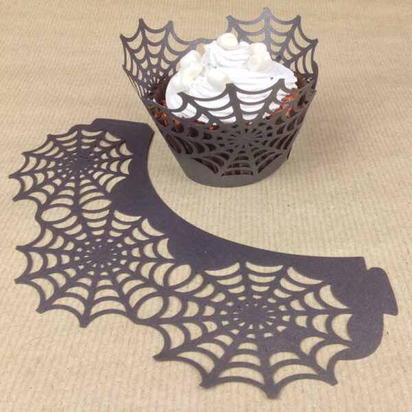 Halloween Spiders Web Cupcake Wrappers