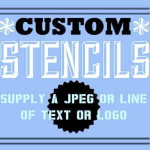Custom Stencil – A4 Landscape Mylar Stencils With Personalised Text