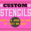 Custom Stencil – A4 Landscape Mylar Stencils With Your Logo