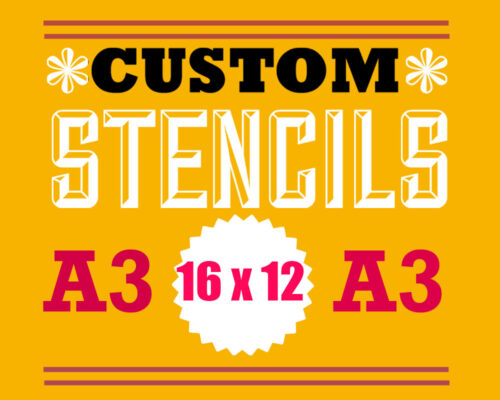 Personalised Stencil A3